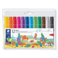 Viltstift Staedtler jumbo assorti/pk12