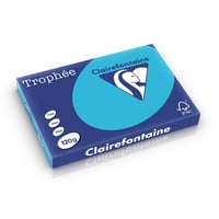 Clairefontaine Trophee kopieerpapier A4 210x297 120 g/m². Kleur: Koningsblauw. Artikelcode: 1247 (Doos à 5 Pak à 250 Vel)