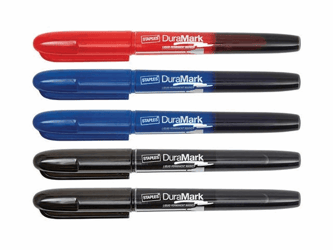 Staples DuraMark permanente marker, penstijl, assorti artikel afbeelding