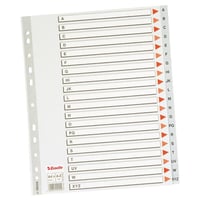 Tabblad Esselte 11r A4 PP A-Z grijs