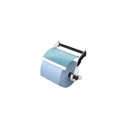 Rolhouder voor poetspapier wandhouder turquoise / wit - Tork 652100 artikel afbeelding