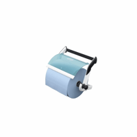 Rolhouder voor poetspapier wandhouder turquoise / wit - Tork 652100