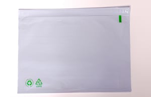 Zelfklevende Paklijst Enveloppen LDPE 60% Recycled, C5, 225x165, Transparant