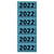 Rugetiket Elba 2022 57x25mm blauw