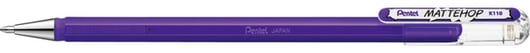 Gelschrijver Pentel Mattehop K110 violet 0.5mm