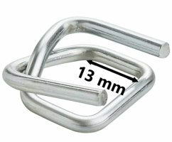 Metalen Gespen, 13mm, type B4 voor omsnoeringsband.