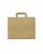 FSC® Kraft papieren blokbodemtas bruin 32+16x27cm