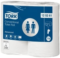 Tork T4 toiletpapier Xtra soft 3 lgs, wit, T4, pak 9x8 rol, 250 vel