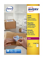 Etiket Avery L7166B-100 99.1x93.1mm blockout 600stuks