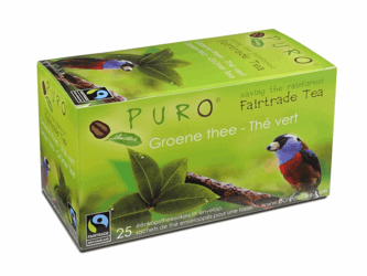 Thee Puro fairtrade groene thee/bx 6x25 artikel afbeelding
