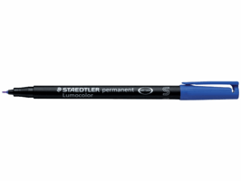 Lumocolor OHP/CD/DVD marker permanent Lc313, super fijn, blauw (pak 10 stuks) artikel afbeelding
