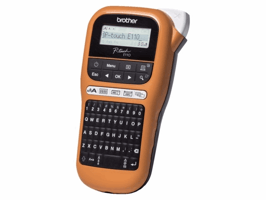 Labelprinter Brother P-touch TZe PT-E110 draagbaar qwerty 12mm oranje