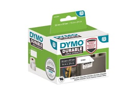 Dymo LW Adreslabels, 32 x 57 mm, Polyester, Zwart op Wit (rol 800 stuks)