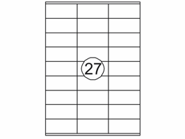 Etiket Quantore 70x32mm 2700stuks