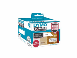 Dymo LW Labels, Papier, 25 x 89 mm, Zwart op Wit (pak 2 rollen)