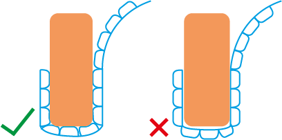Noppenfolie noppen zijde