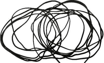 CULTO Elastiek Zwart No.24-80/1,5mm Zak 1kg artikel afbeelding