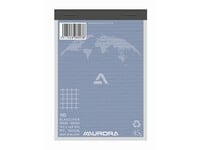 AURORA Schrijfblok A6, Gerecycled, Geruit 5 mm, Groen (pak 10 stuks)