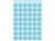 ETIKET HERMA 1863 ROND 12MM 240ST BLAUW artikel afbeelding