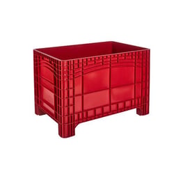 Grote bak inhoud = 535 l, 4 voeten rood