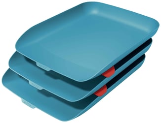 Brievenbak Leitz Cosy 3 stuks blauw artikel afbeelding