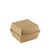 FSC® kraft hamburgerbox 120x120x100mm