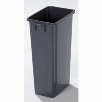 Robuuste verzamelbak voor recyclebaar materiaal met deksel inhoud 80 l, plat deksel