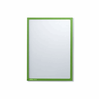 Magnetische infohoes A4, b x h = 225x312 mm frame (Aantal zichtmappen: 10 st.; Framekleur: groen; Staffel: 1 Pak à 10 Stuks)