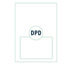 Retourlabel DPD IEZZY A4 1.000 vel 161,5x100mm 1000 labels