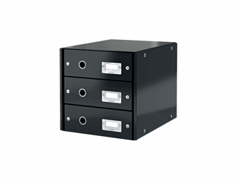 LADENBOX LEITZ CLICK&STORE 3 LADEN ZWART artikel afbeelding