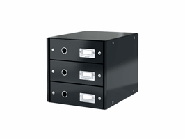Ladenkast Leitz Click & Store WOW 3 laden zwart
