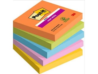 Super Sticky Notes, Boost Colour Collection, 76 x 76 mm