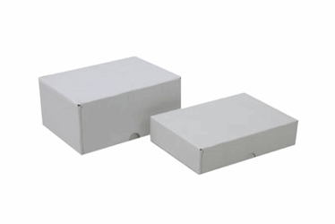 Paraatdoos A5-050mm Wit 400 grams massief karton. PALLET artikel afbeelding