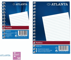 Notitieboek Djois Atlanta A7 lijn 100blz met zijspiraal