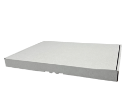 Brievenbusdoos A4+ 350x250x24mm (microgolfkarton) met bovenklep. Kleur: Wit