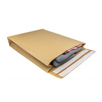 Papieren verzendenvelop E-Green, Bruin, 450x570x100mm, 110 gram met retourstrip