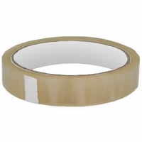 Verpakkingstape PVC 12 mm x 66 m transparant, asgat 76 mm