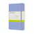 Notitieboek Moleskine pocket 90x140mm blanco soft cover hydrangea blue