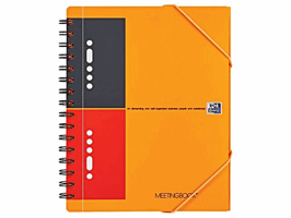 Oxford Meetingbook van 80 g/m² gesatineerd papier (optik papier) (pak 5 x 80 vel)