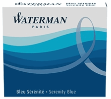 Inktpatroon Waterman nr 23 lang blauw pak à 8 stuks