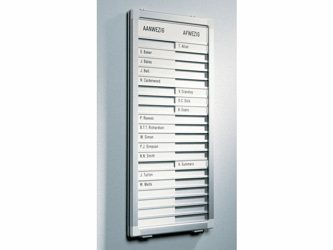 INFOBORD LEGAMASTER AAN/AFWEZIG 77X28CM 30 POSITIES artikel afbeelding