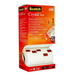 Plakband Scotch Crystal 600 19mmx33m 12+2 artikel afbeelding