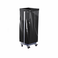 Afvalzakstandaard voor inhoud 120 l, verrijdbaar h x b x d = 985x370x330 mm