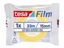 Plakband tesafilm® Standaard 33mx15mm transparant
