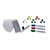 Economy whiteboardset incl. toebehoren b x h = 1200x900 mm