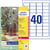 Etiket Avery Zweckform L7781-25 45.7x25.4mm transparant 1000stuks