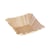 FSC®Kraft vierkante schaal met vetbarrière 9x9x3cm