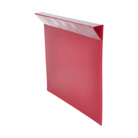 Etikethoezen, VE = 100 stuks voor houten opzetrand voor papierformaat A (Breedte: 305 mm; Hoogte: 230 mm; Kleur: Rood; Voor papierformaat: A4 liggend)