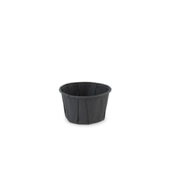 Bakje papier (FSC®) rond zwart 2.0oz / 60ml , ø 58 x h36mm