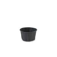 Bakje papier (FSC®) rond zwart 2.0oz / 60ml , ø 58 x h36mm